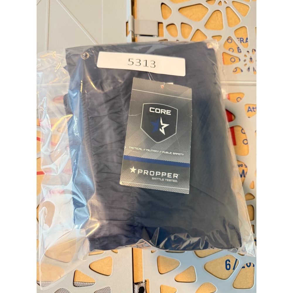 Propper Packable Waterproof Rain Pants‎ Mens Large Navy Blue Windproof New - Picture 12 of 12